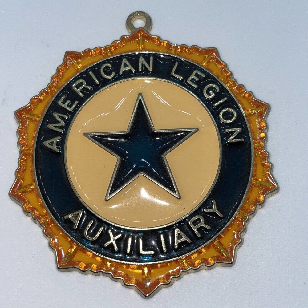 Stained Glass American Legion Auxiliary Window Hanger Decoration